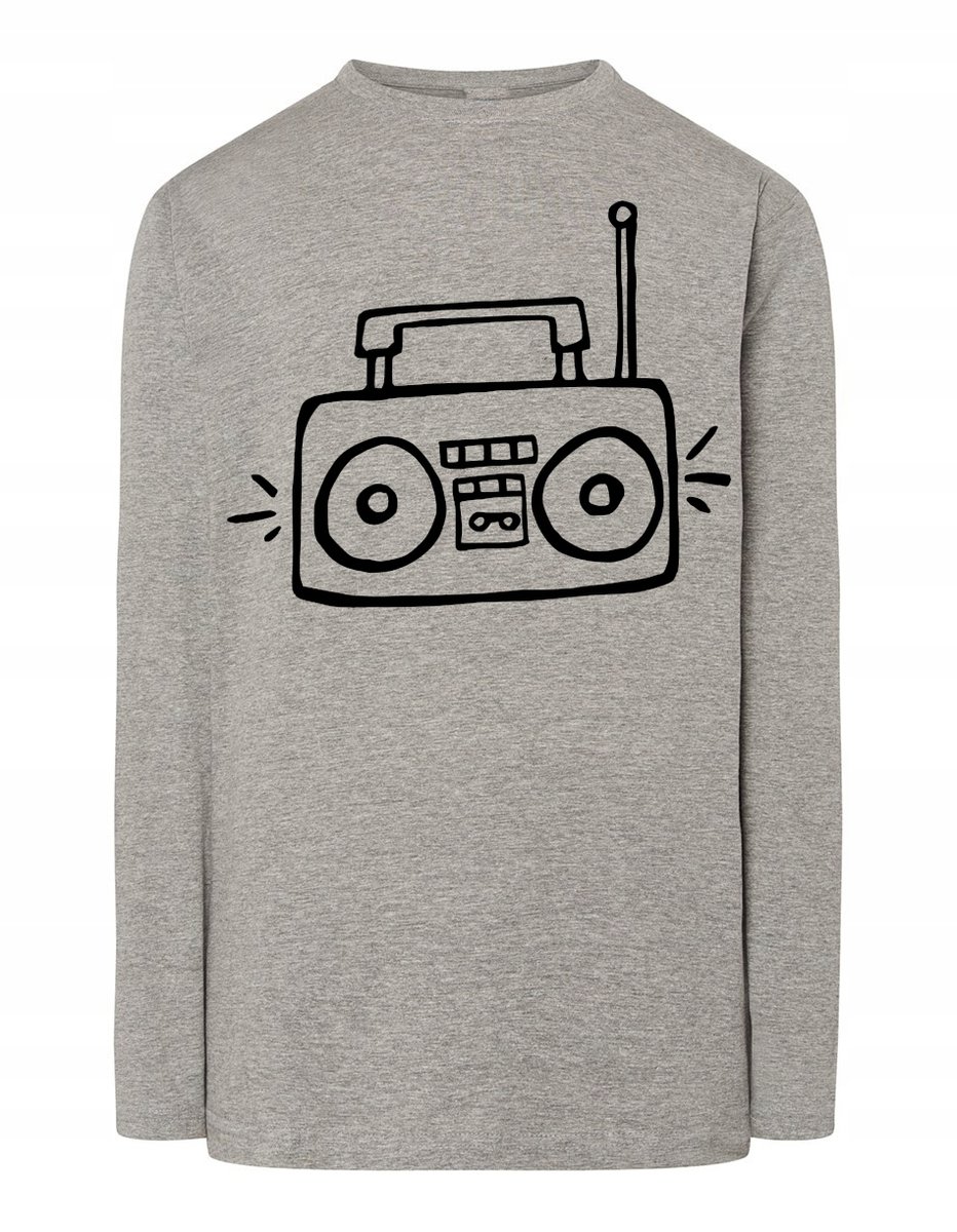 Longsleeve fajny nadruk Radio Muzyka r.XL
