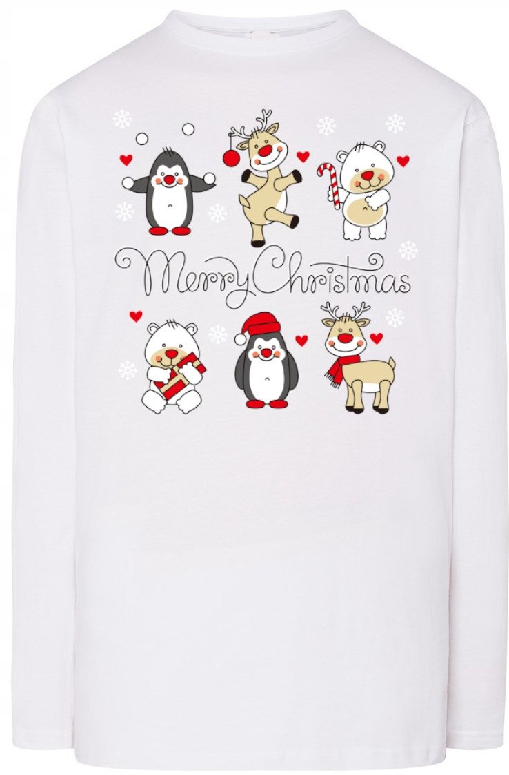 Świąteczna Modna Bluza Longsleeve r.XS