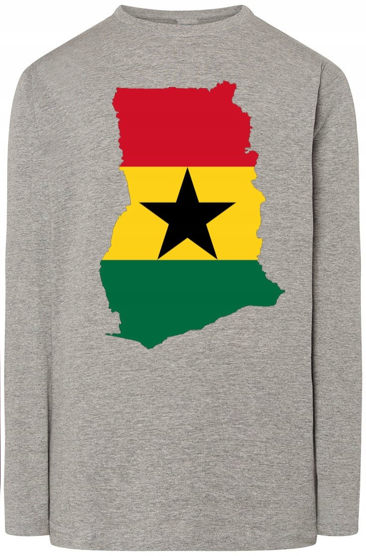 Ghana Flaga Męska Bluza Longsleeve Rozm.M