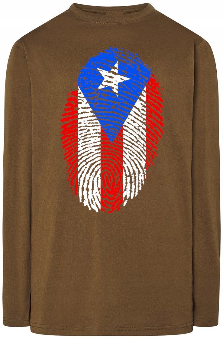 Portoryko Flaga Odcisk Bluza Longsleeve Rozm.L