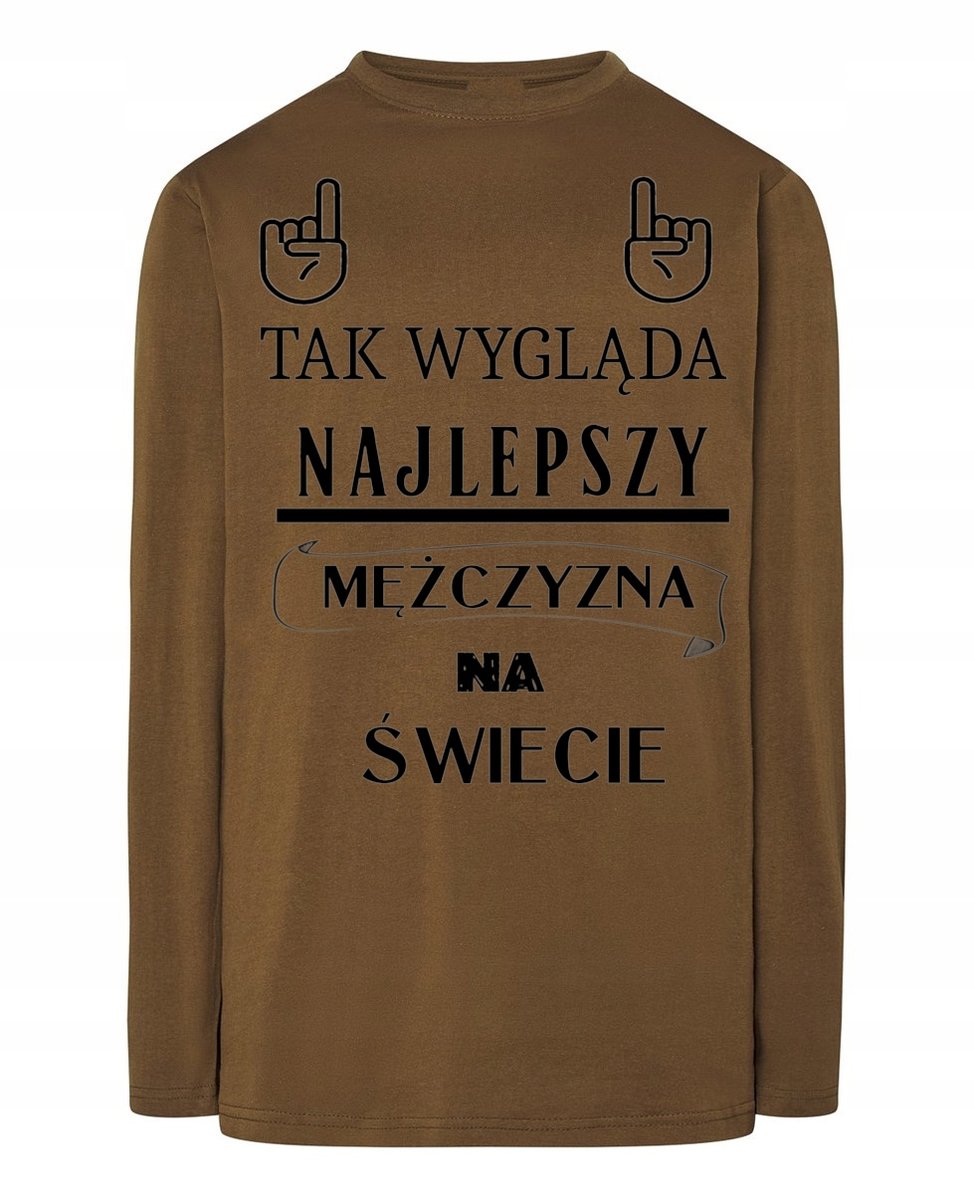 Longsleeve Walentynki Najlepszy Mężczyzna r.L