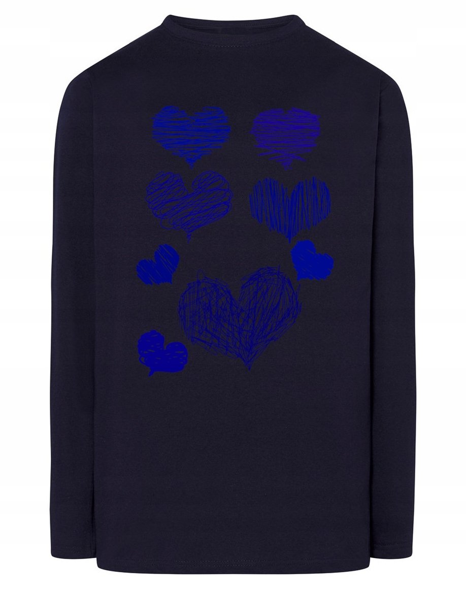 Longsleeve męski fajny nadruk SERCA r.4XL