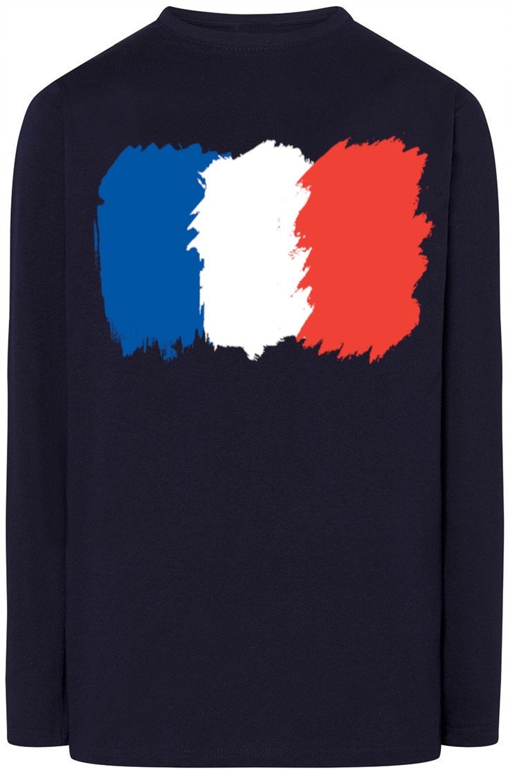 Francja Flaga Męska Bluza Longsleeve Rozm.XS