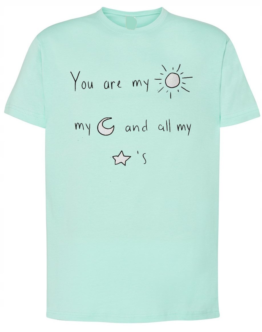 Walentynki Prezent T-Shirt męski nadruk napisy L