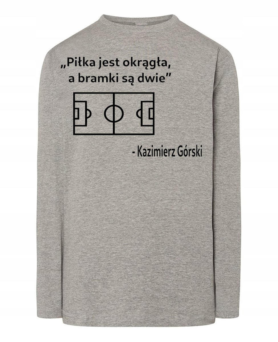 Longsleeve Piłkarski nadruk Motyw Rozm.L