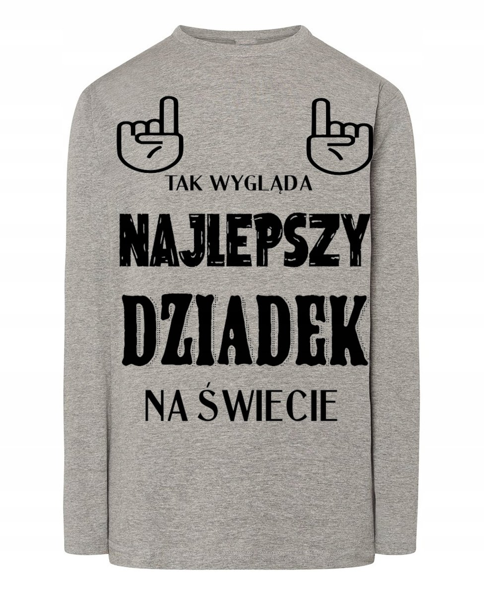 Longsleeve Prezent Dzień Dziadka r.5XL