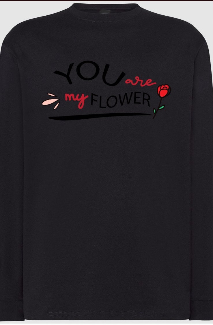 You Are My Flower Bluza Longsleeve Modna r.4XL