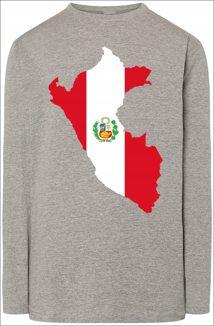 Peru Męska Bluza Longsleeve Nadruk Rozm.S