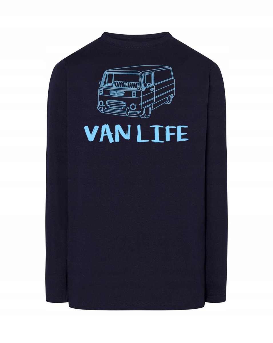Longsleeve męski FAJNY nadruk VAN Van Life r.M