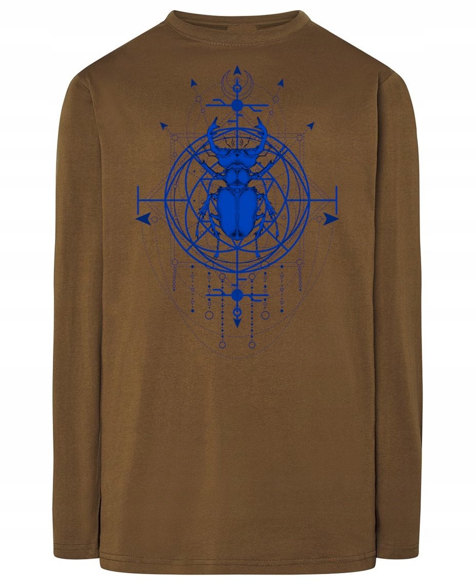 Longsleeve ciekawy nadruk CHRZĄSZCZ MAGIA r.XS