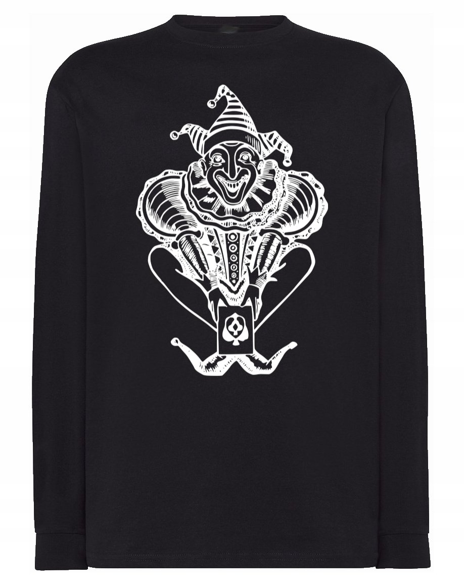 Longsleeve męski nadruk KLAUN JOKER r.XS
