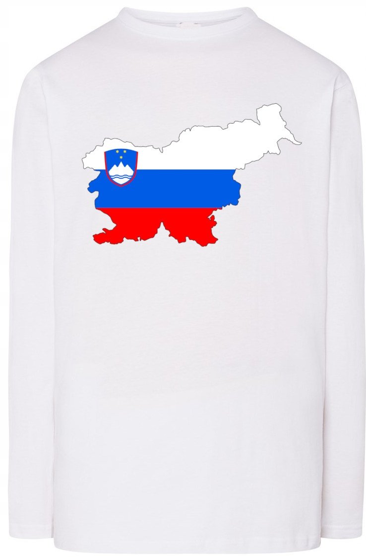 Słowenia Flaga Męska Bluza Longsleeve Nadruk R.XXL