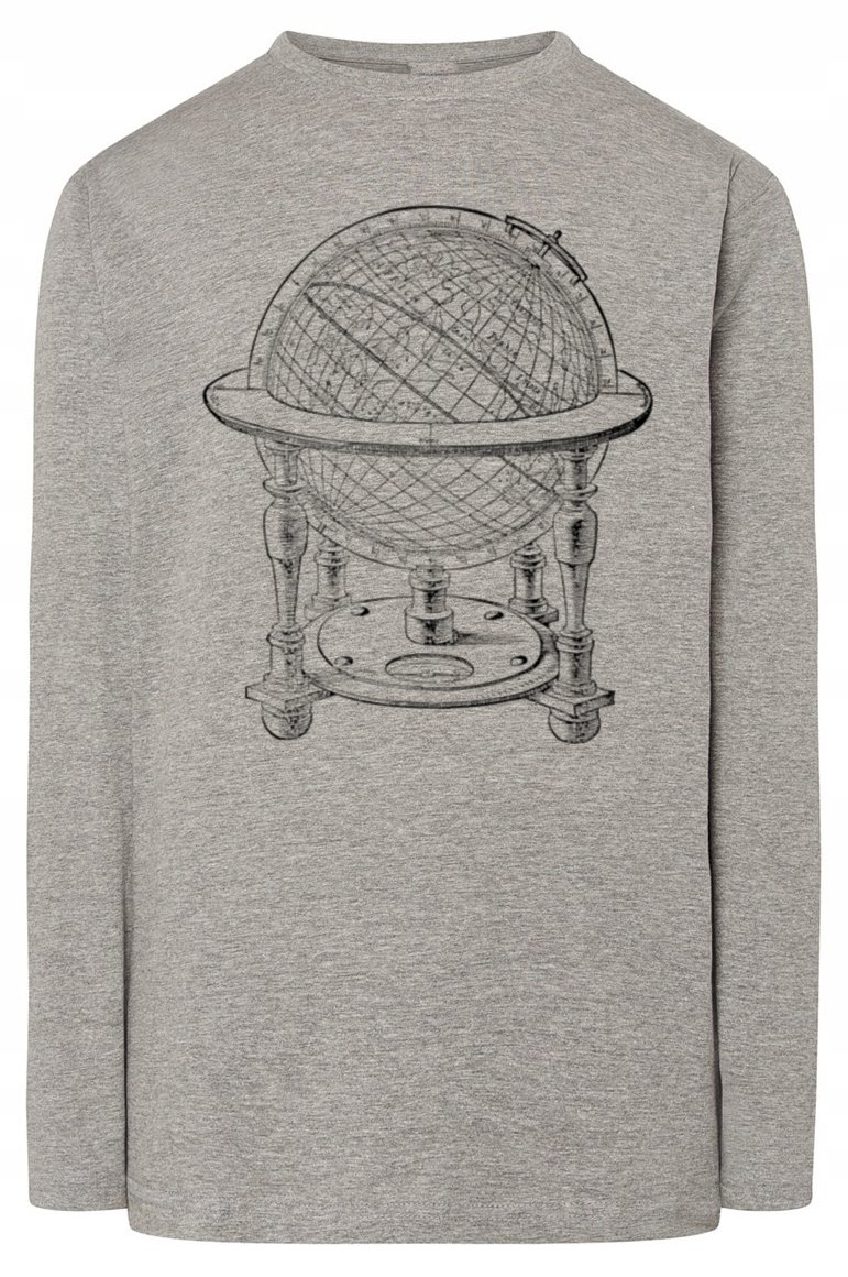 Longsleeve męski fajny nadruk GLOBUS r.M