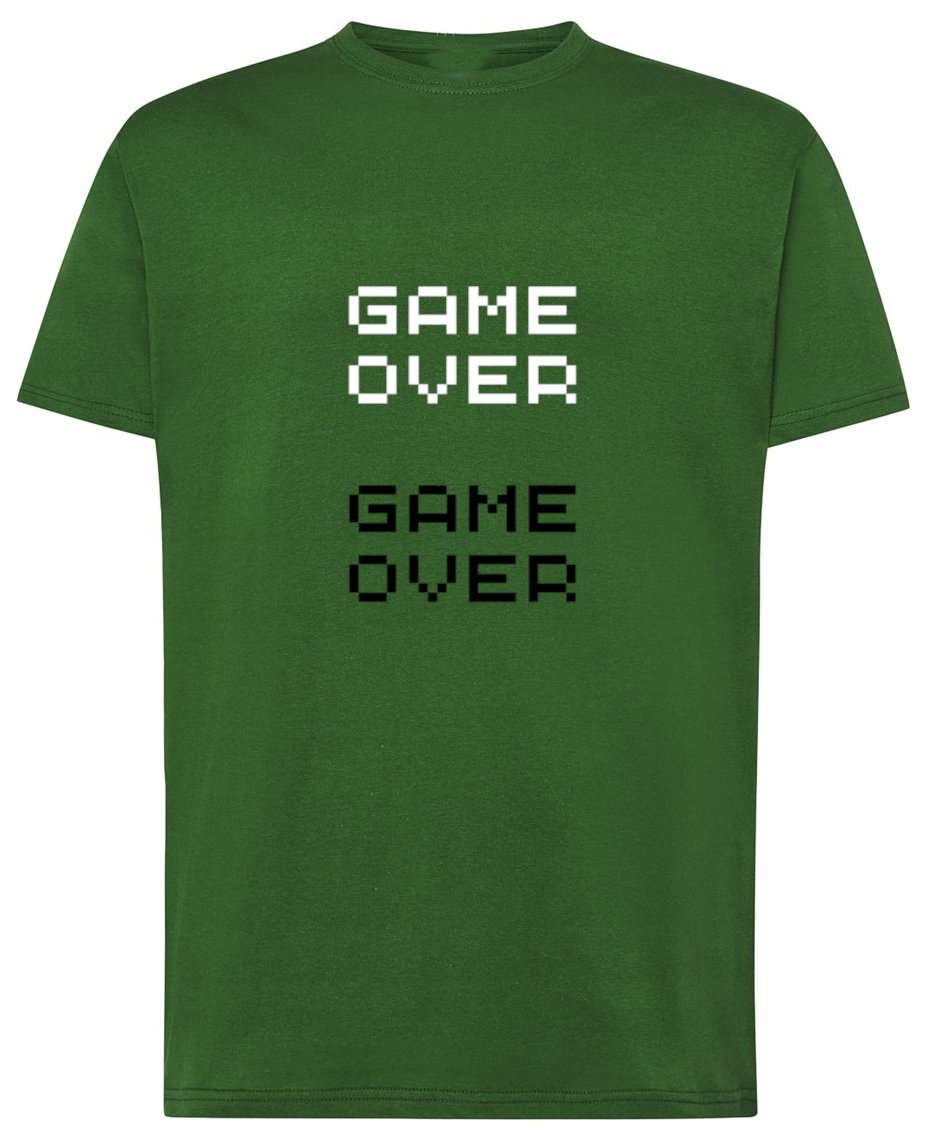 Fajny T-Shirt napis nadruk GAME OVER Rozm.XL