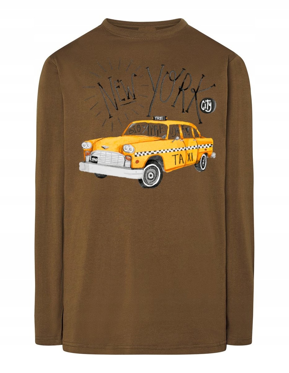 Longsleeve męski nadruk Taxi NOWY JORK r.S