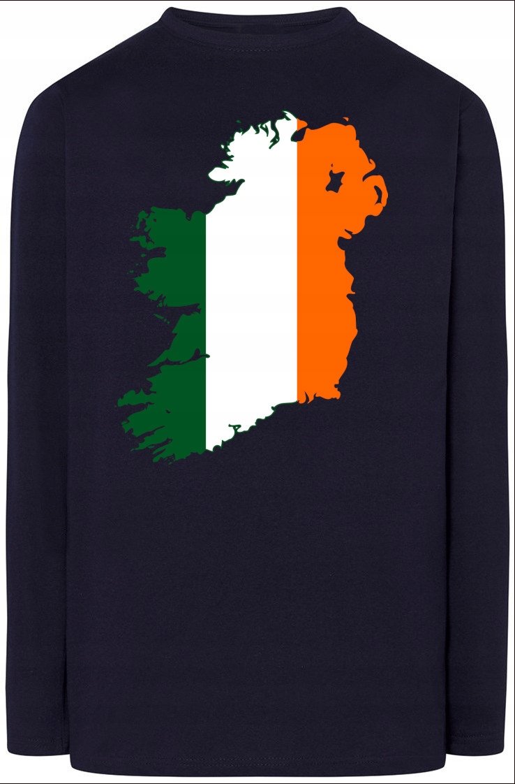 Irlandia Flaga Męska Bluza Longsleeve Nadruk R.5XL