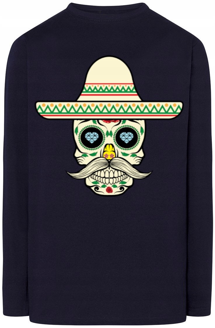 Meksykańska Czaszka bluza Longsleeve Rozm.3XL