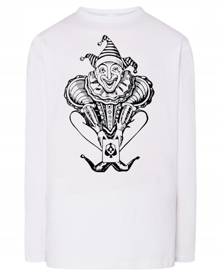 Longsleeve męski nadruk KLAUN JOKER r.XXL