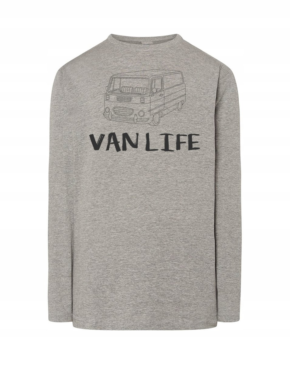 Longsleeve męski FAJNY nadruk VAN Van Life r.S
