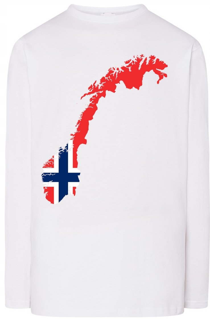 Norwegia Flaga Męska Bluza Longsleeve Rozm.M