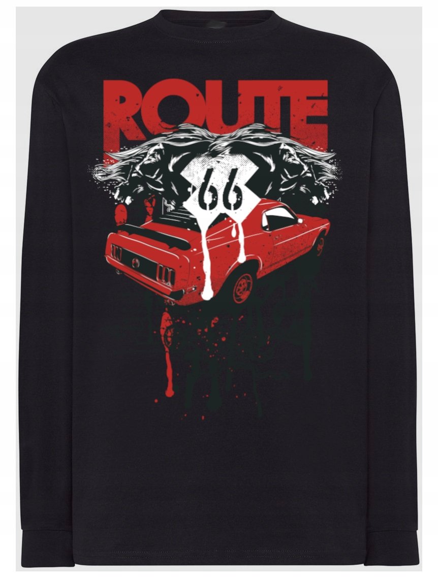 Longsleeve nadruk Route 66 Rozm.S