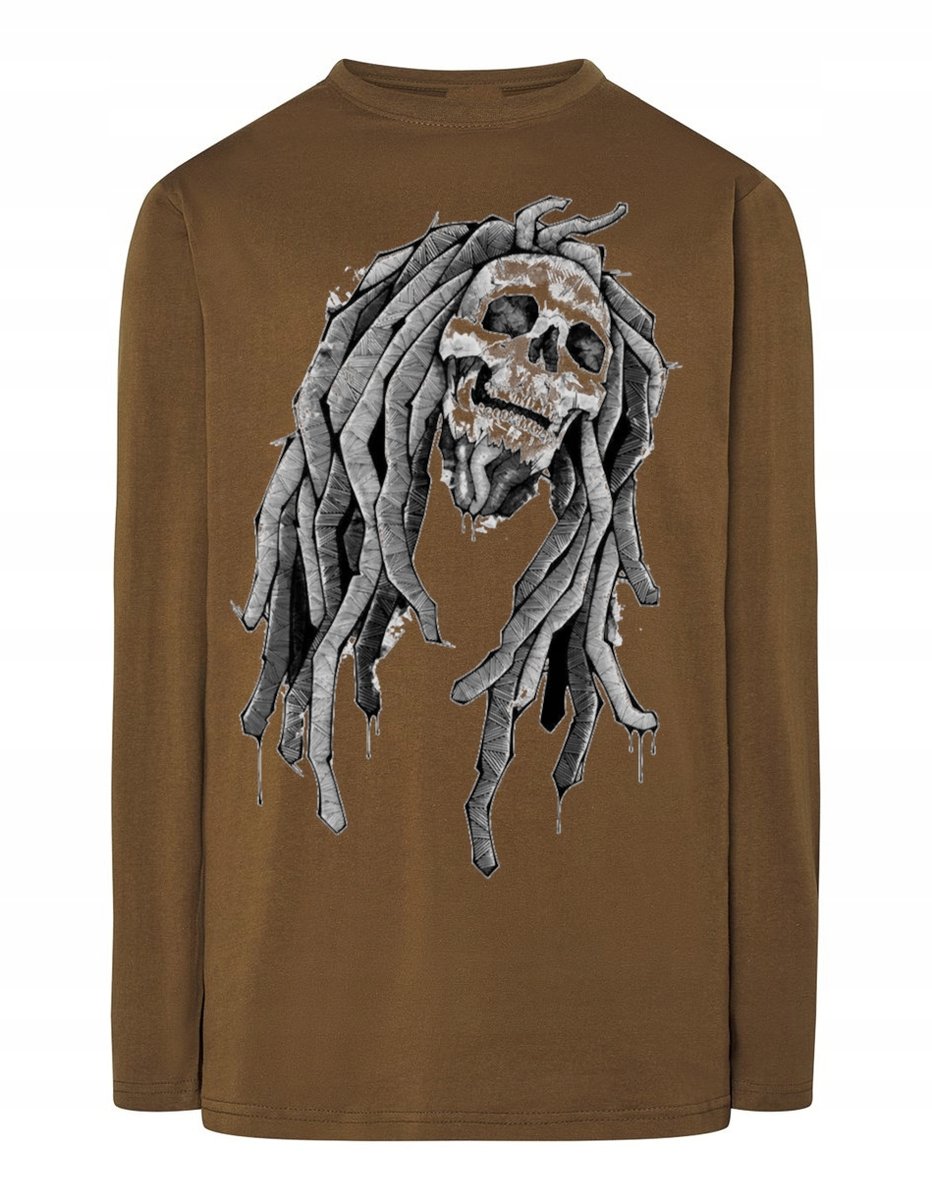 Longsleeve męski nadruk czaszka MARLEY r.XL