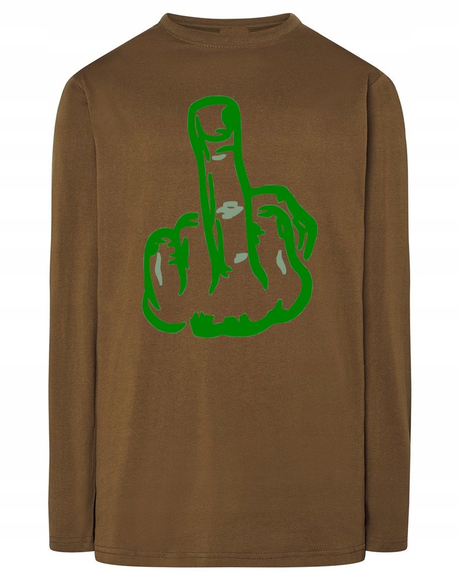 Longsleeve nadruk środkowy palec FUCK U r.XL