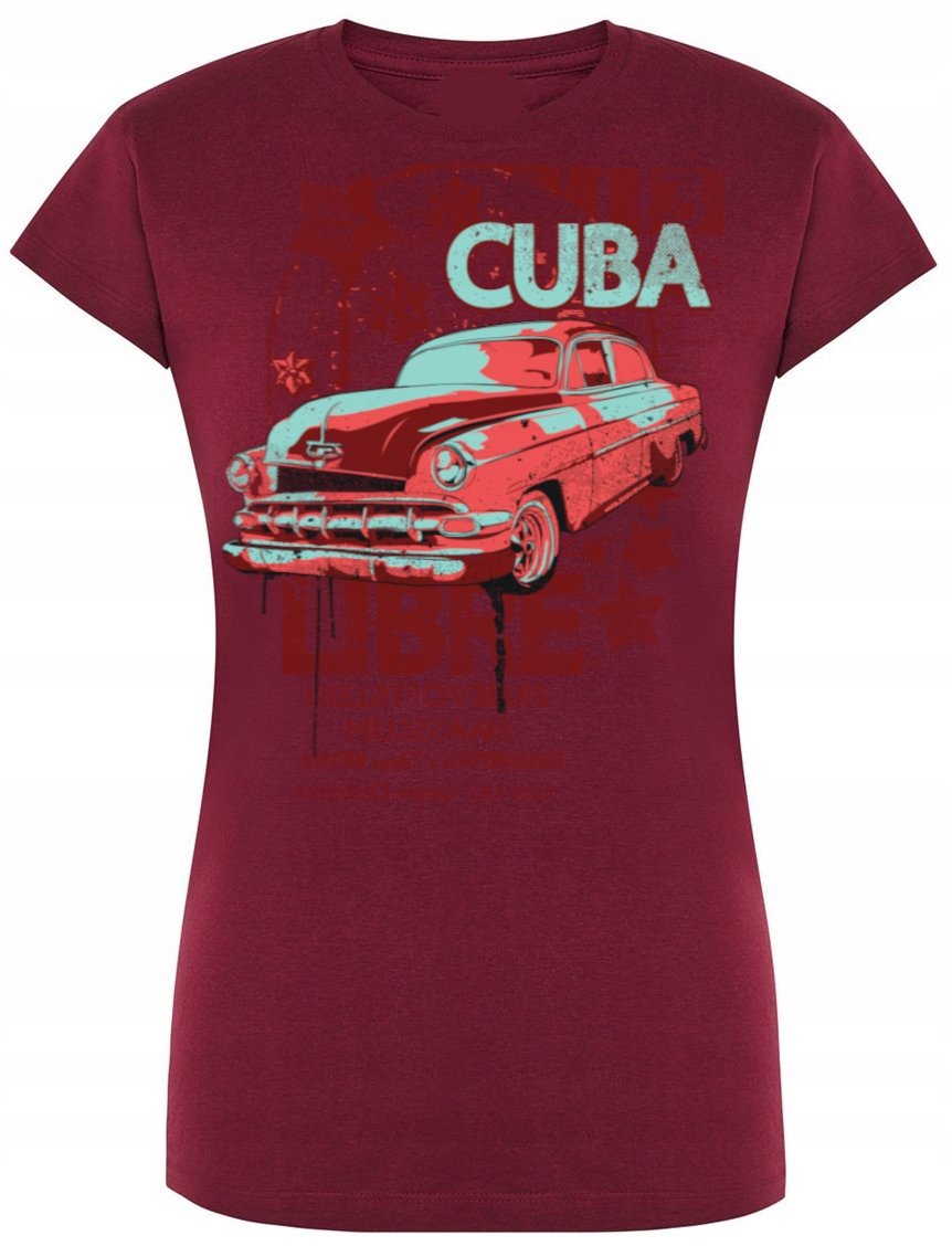 T-Shirt damski nadruk Cuba Libre Rozm.L