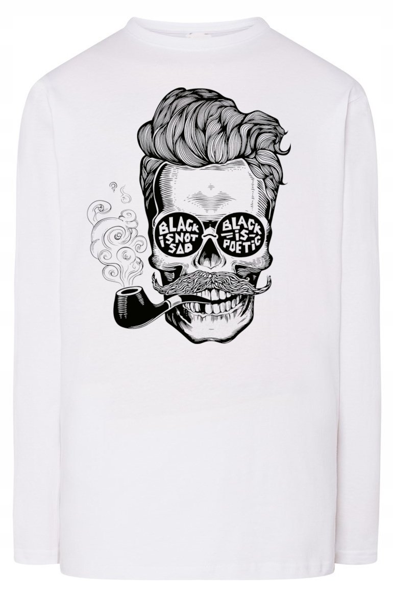 Longsleeve męski nadruk Czaszka r.S
