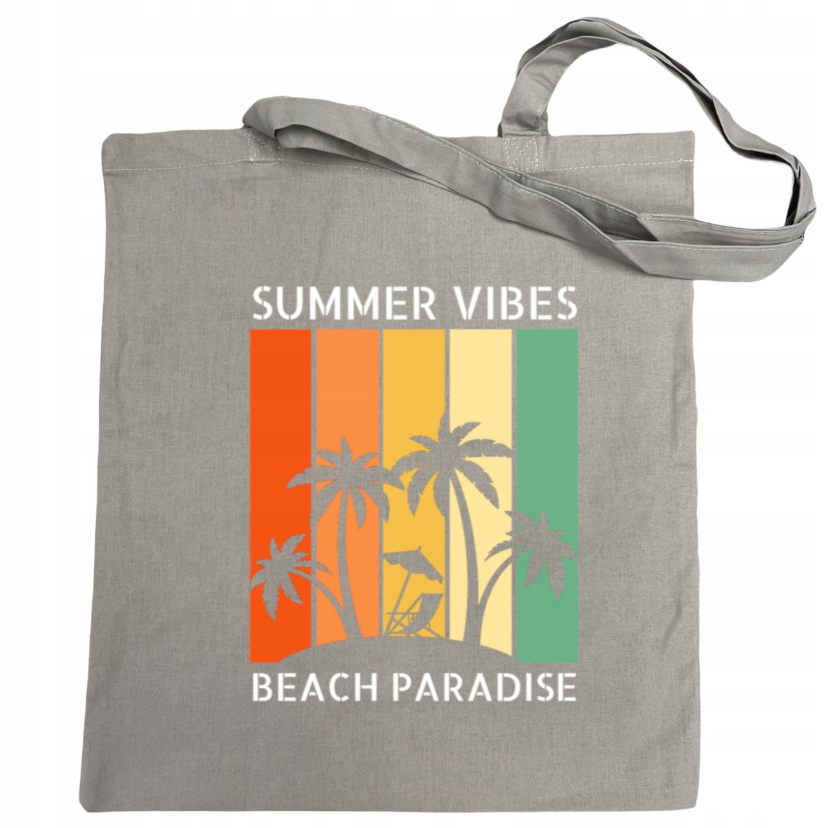 Torba na zakupy kolorowy nadruk Summer Vibes PALMY
