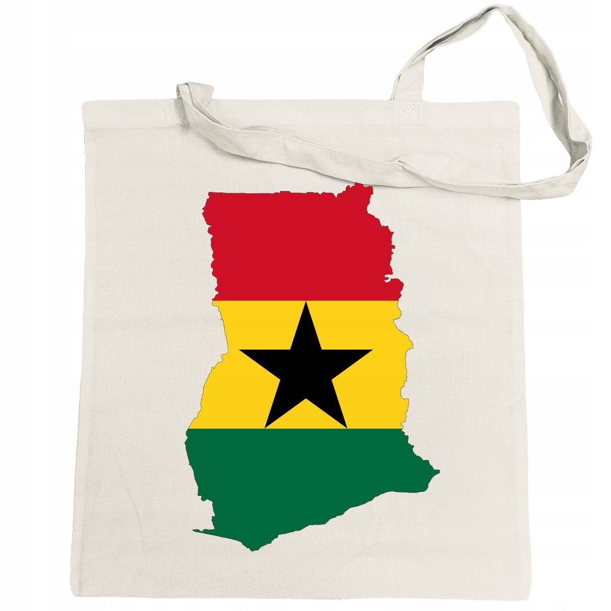 Ghana Flaga Torba Zakupowa Eco Modna
