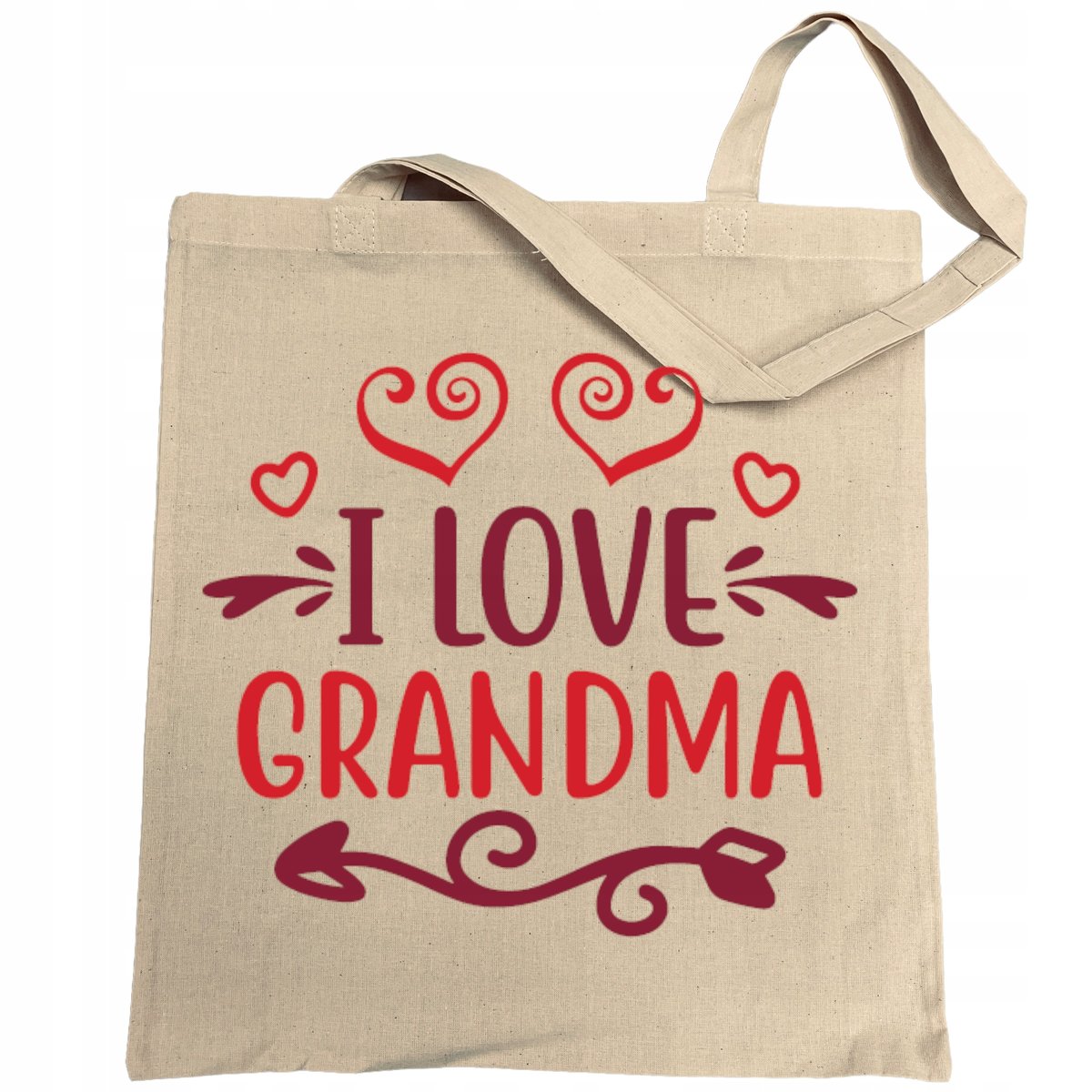 Kocham Babcie Torba Zakupowa Nadruk Modna