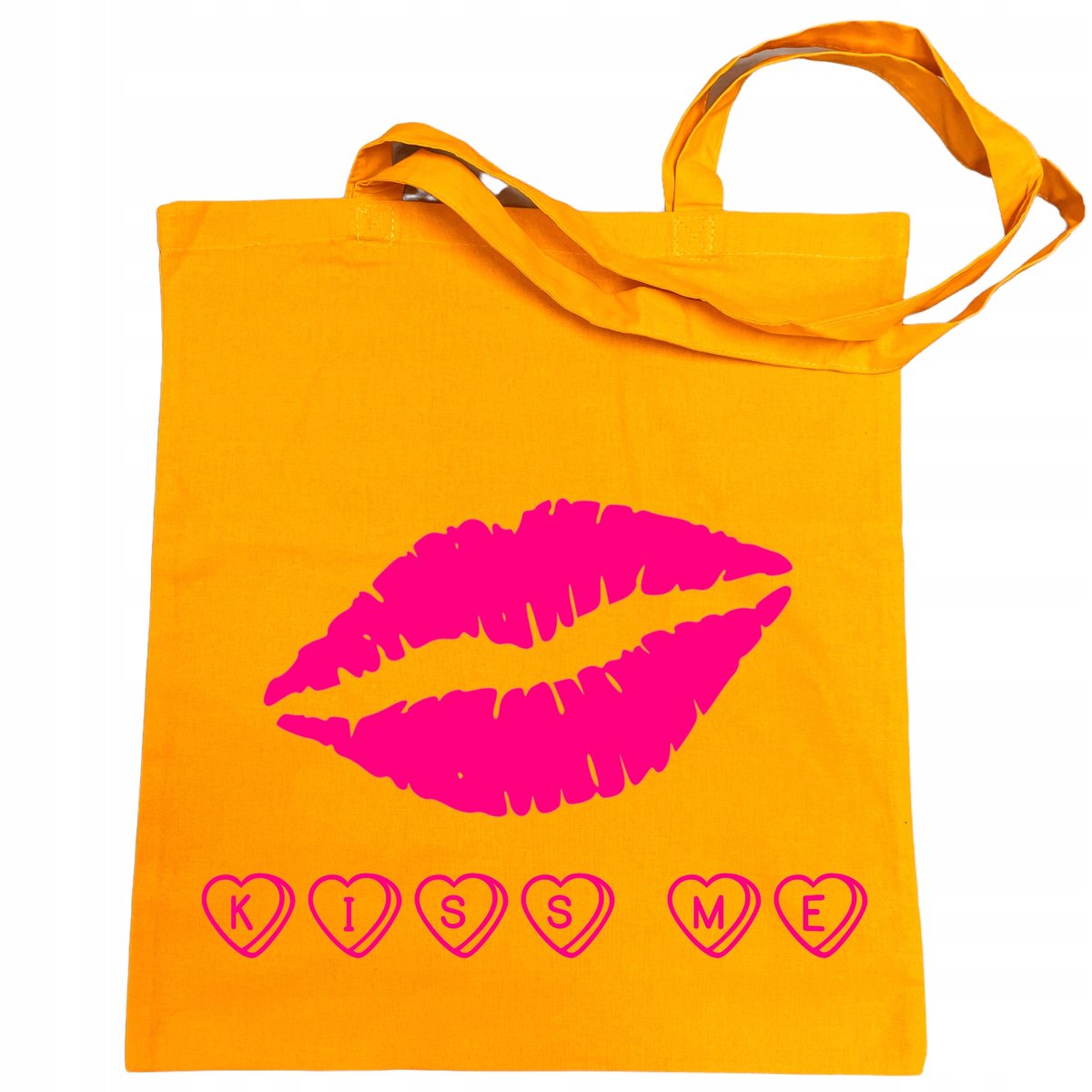 Walentynkowa Torba na zakupy nadruk Kiss Me