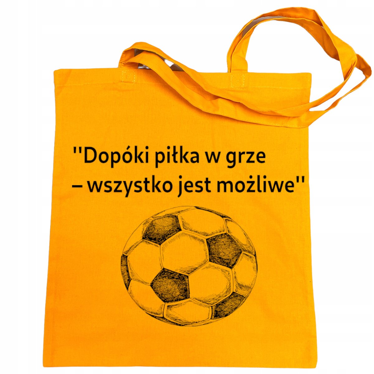 Torba na zakupy nadruk Piłkarska - piłka w grze