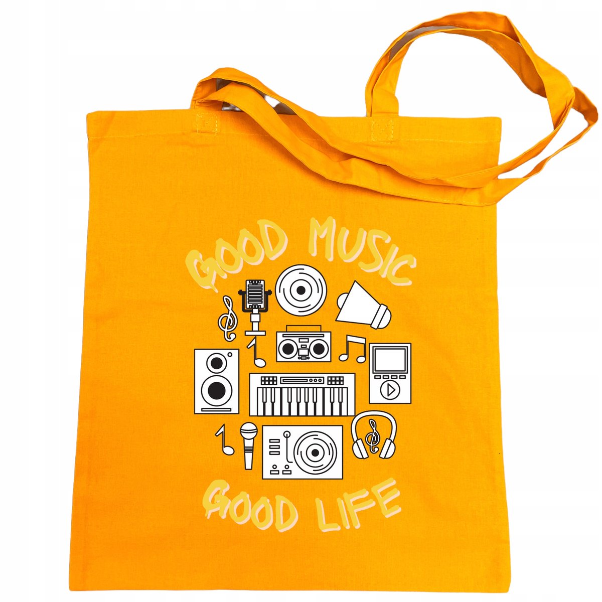 Torba na zakupy nadruk Good Music Good Life