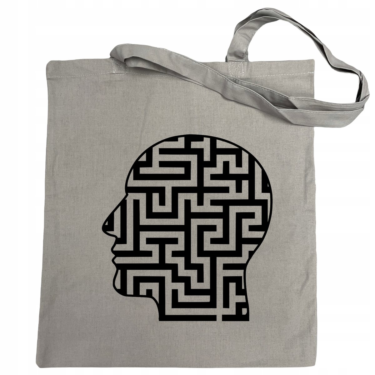 Torba na zakupy nadruk Głowa Labirynt