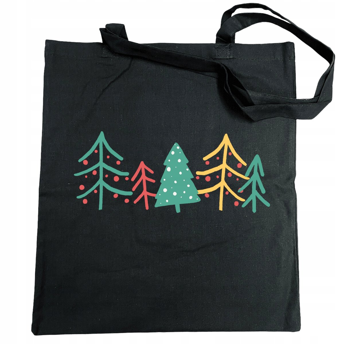 Torba na zakupy świąteczny nadruk Drzewka Choinka