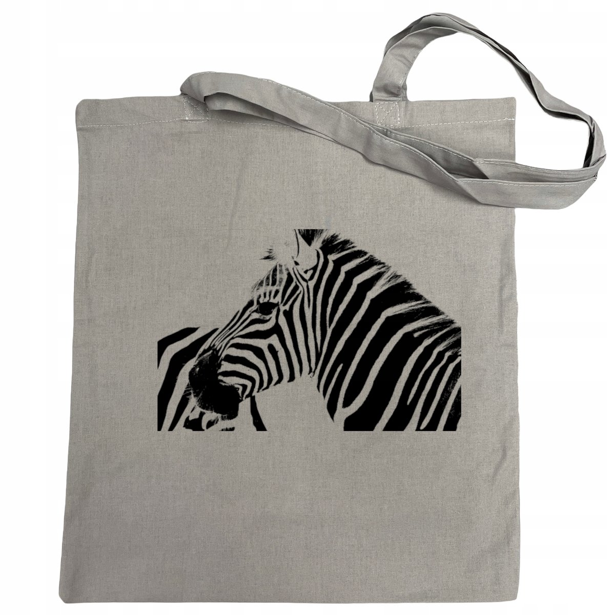 Torba na zakupy nadruk zwierzę ZEBRA