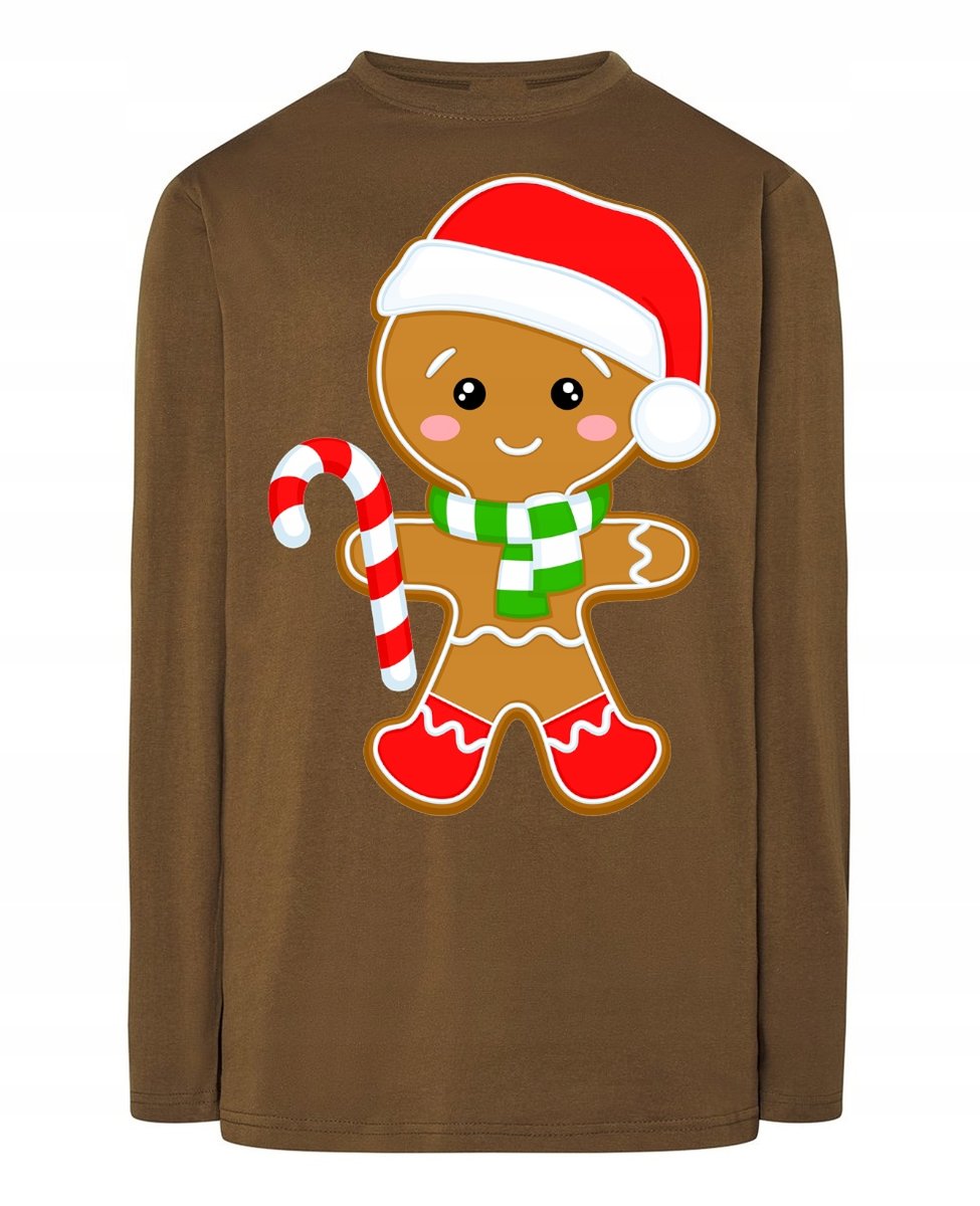 Longsleeve nadruk Świąteczne Ciastko Rozm.XS