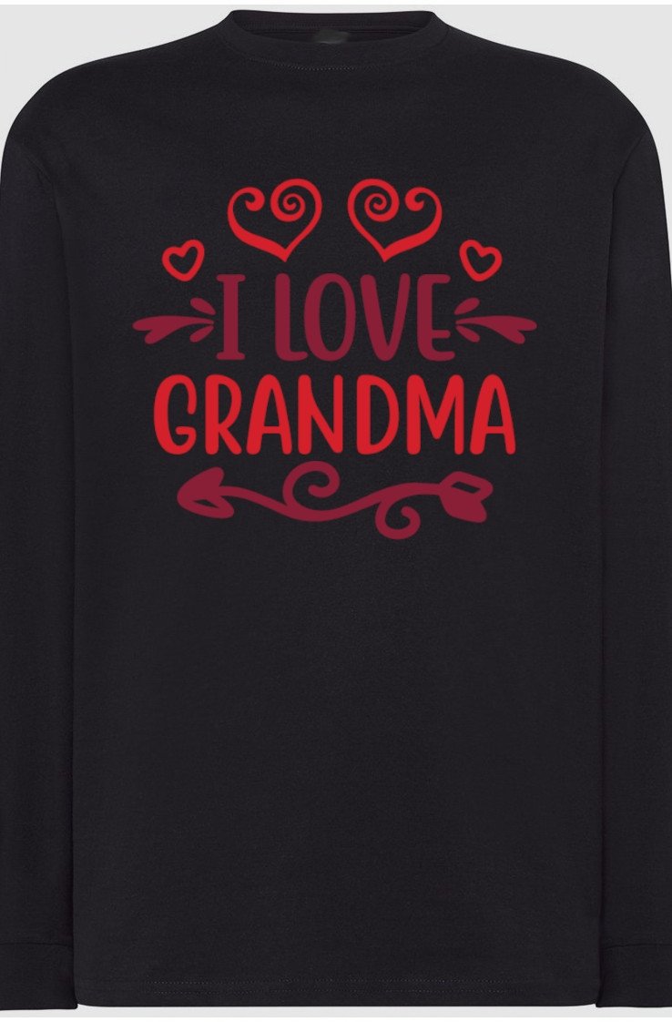 Kocham Babcie Bluza Longsleeve Nadruk r.L