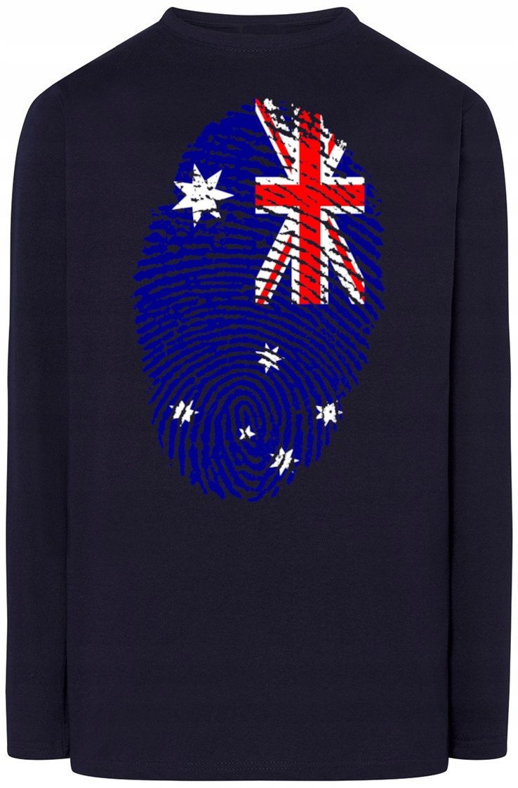Australia Longsleeve Męski Flaga Odcisk Rozm.S