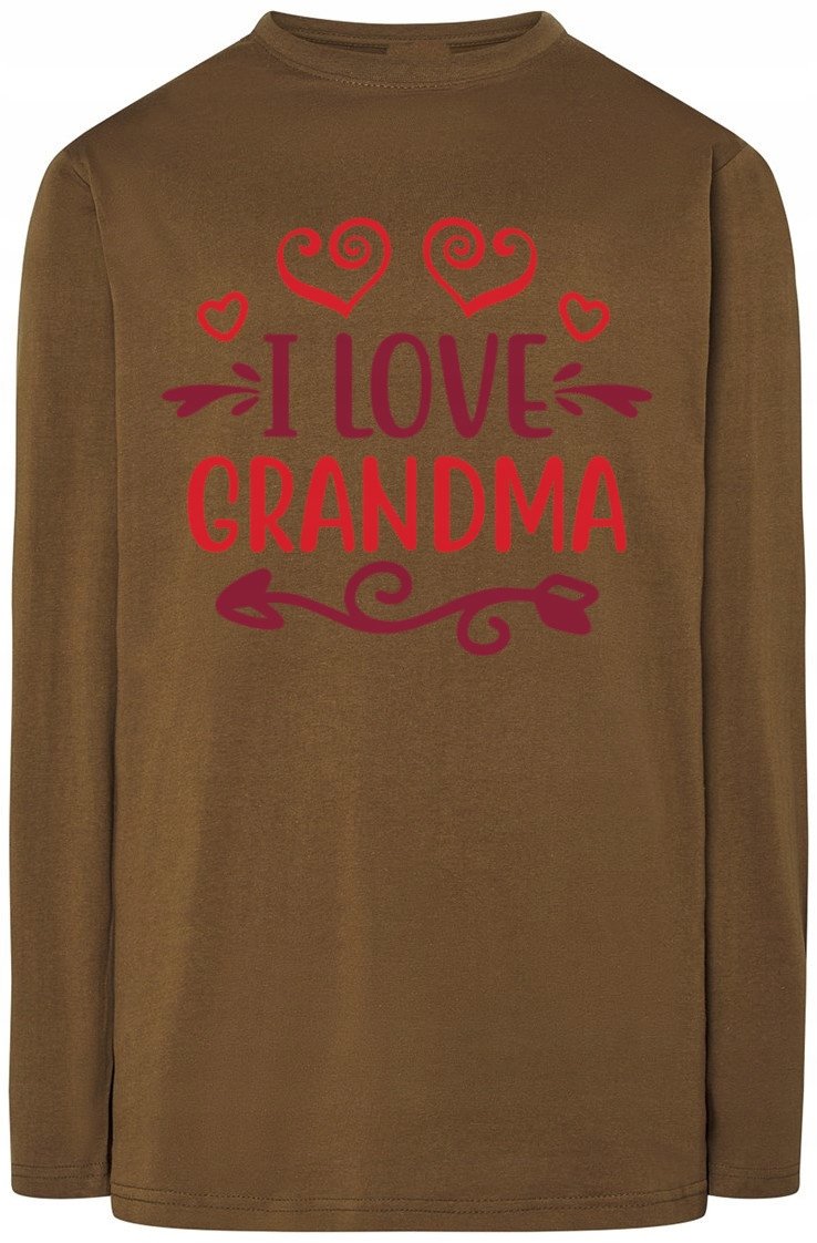 Kocham Babcie Bluza Longsleeve Nadruk r.XXL