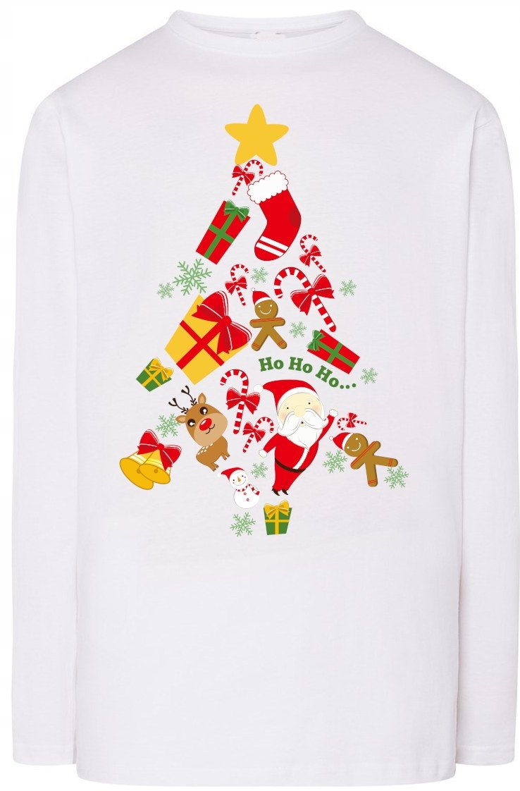 Świąteczna bluza Longsleeve Choinka r.4XL