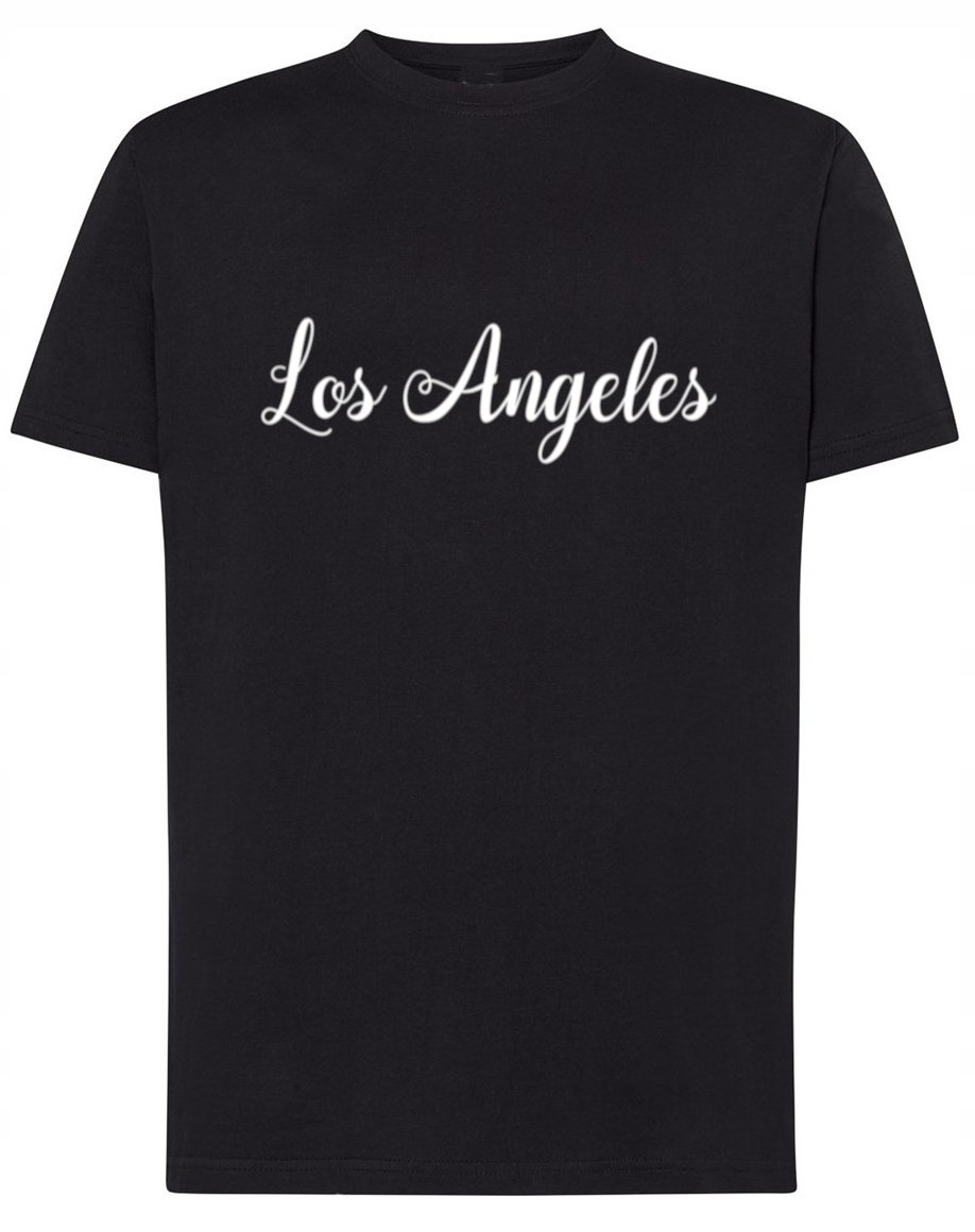 Koszulka T-Shirt napis nadruk Los Angeles Rozm.S