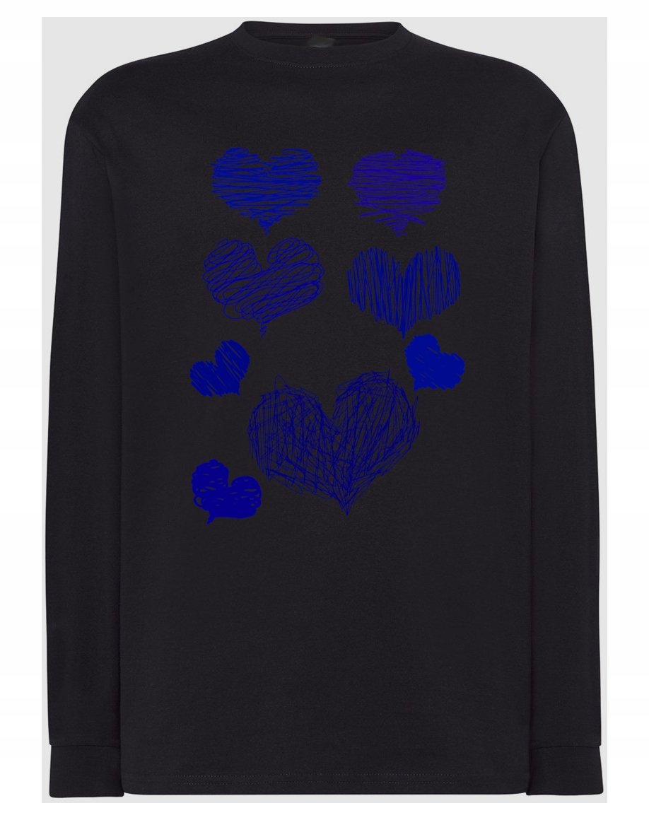 Longsleeve męski fajny nadruk SERCA r.L