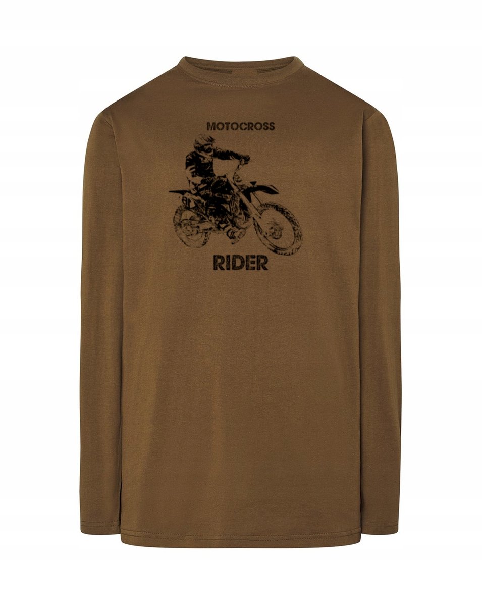 Longsleeve męski nadruk motor MOTOCROSS r.S