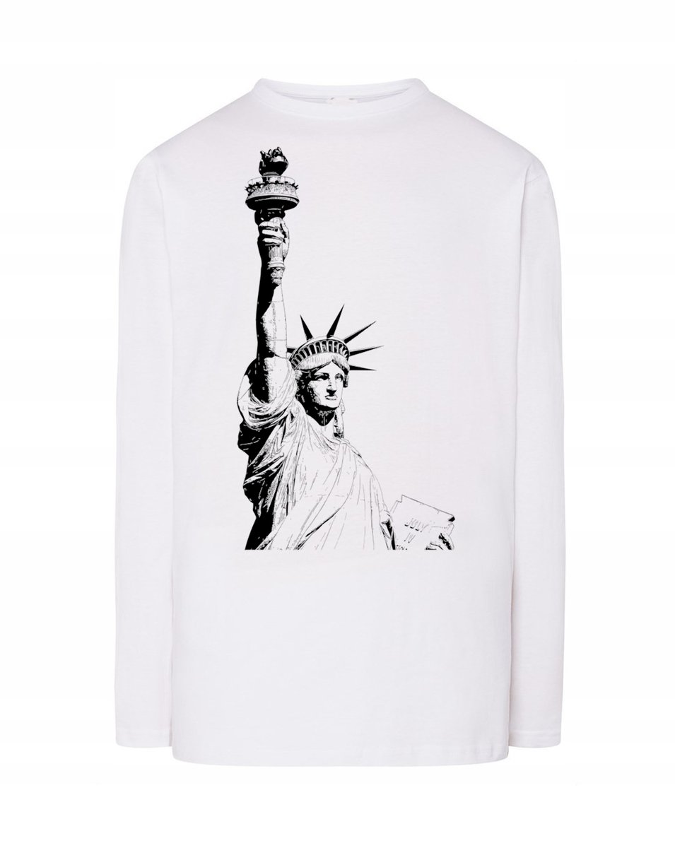 Longsleeve męski nadruk STATUA WOLNOŚCI r.4XL