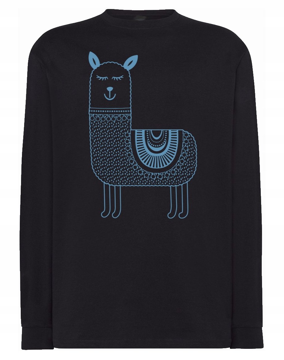 Longsleeve fajny nadruk LAMA ALPAKA r.4XL