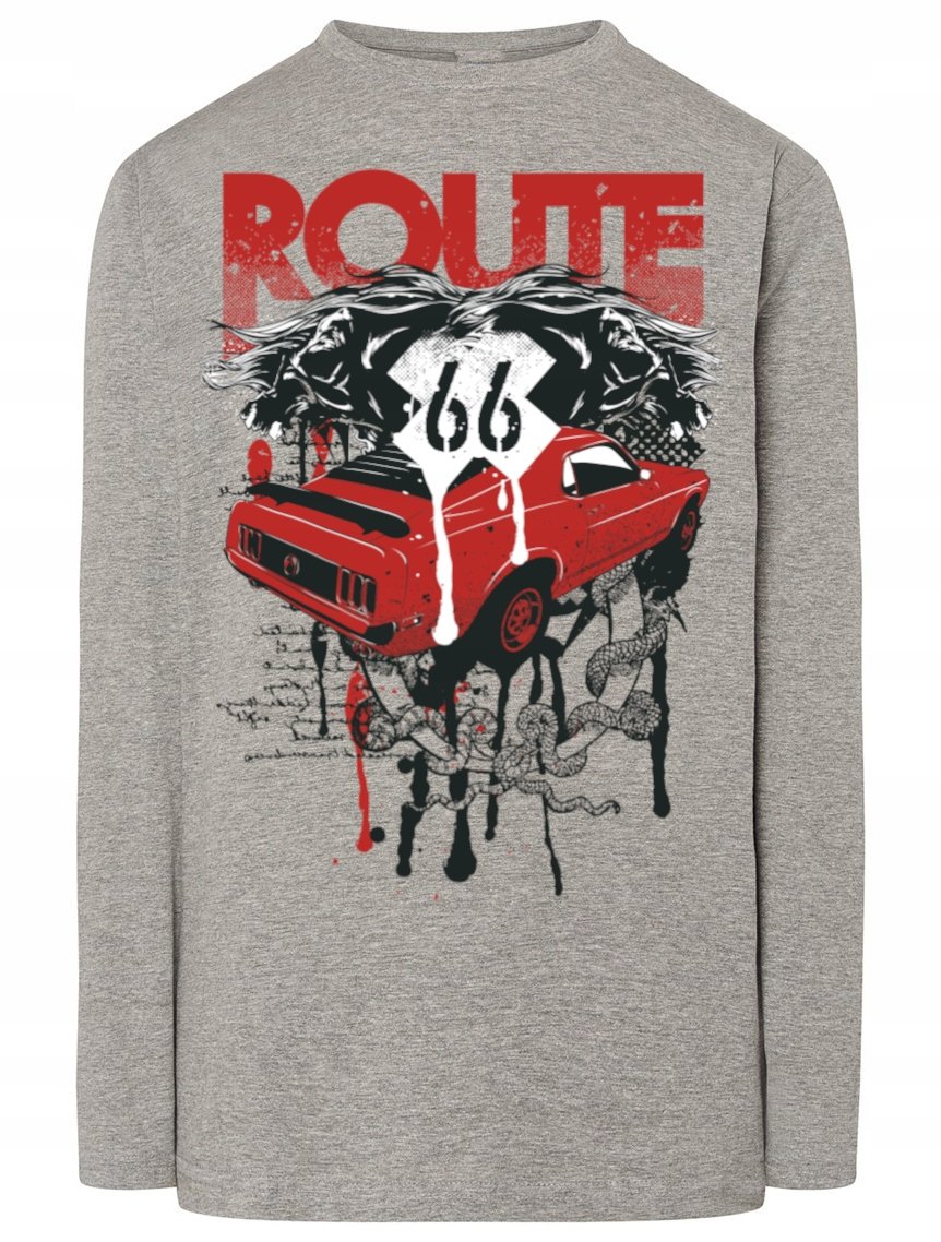 Longsleeve nadruk Route 66 Rozm.XL