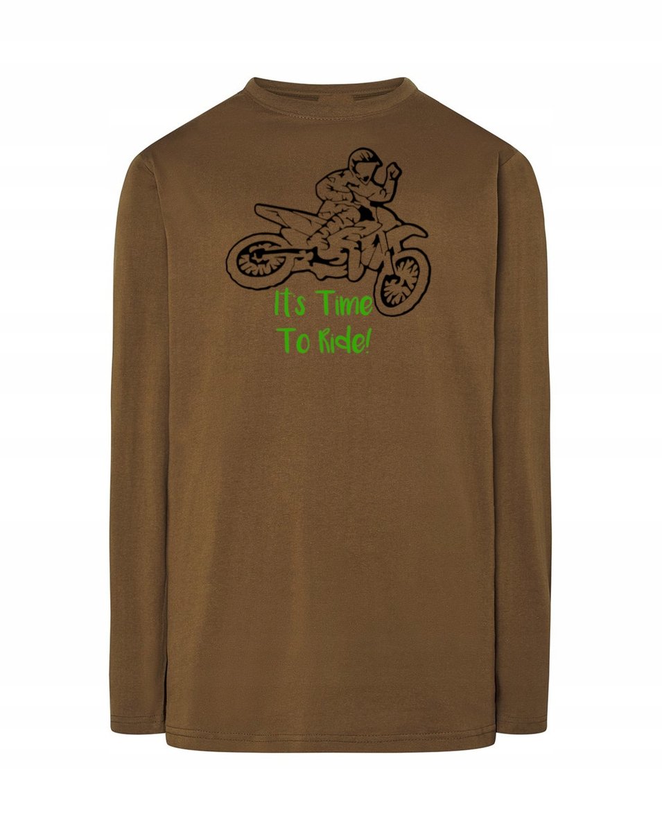 Longsleeve męski nadruk Motocross Jazda r.XXL
